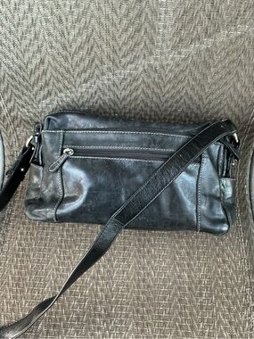 Giani Bernini Black Leather Shoulder Bag